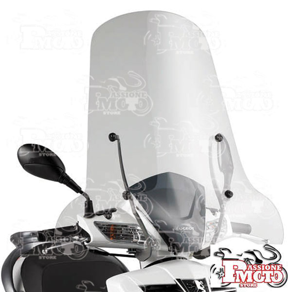 Parabrezza GIVI 128A+att.A298A Peugeot LXR 125/200 '09-13