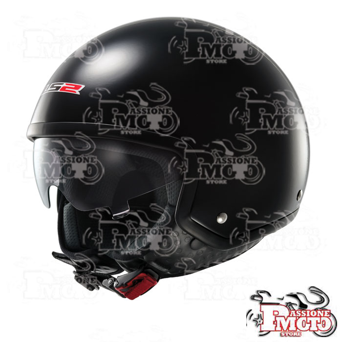 Casco Jet LS2 OF561 Wave Gloss Black