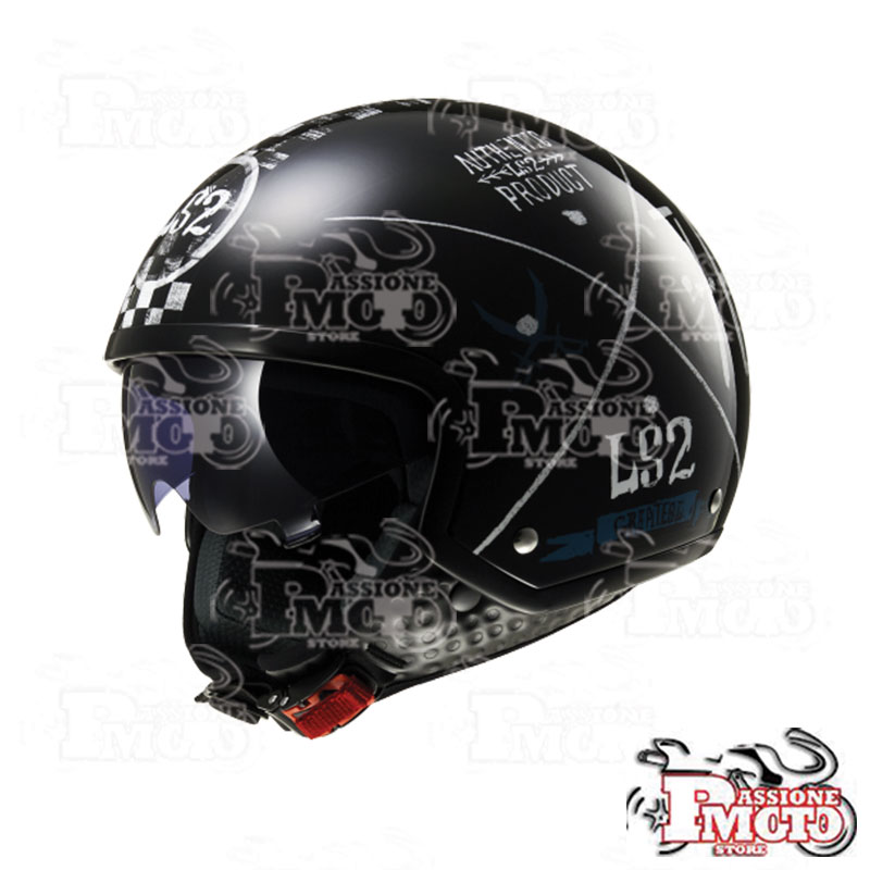 Casco Jet LS2 OF561 Wave Greatest Black