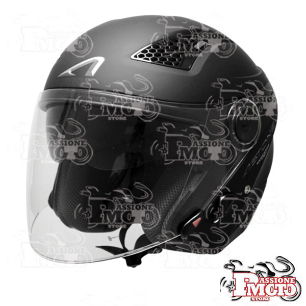 Casco Astone Helmets DJ 10 Mono Color Matt Black