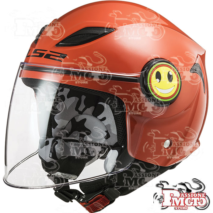 Casco Jet LS2 OF602 Funny Red