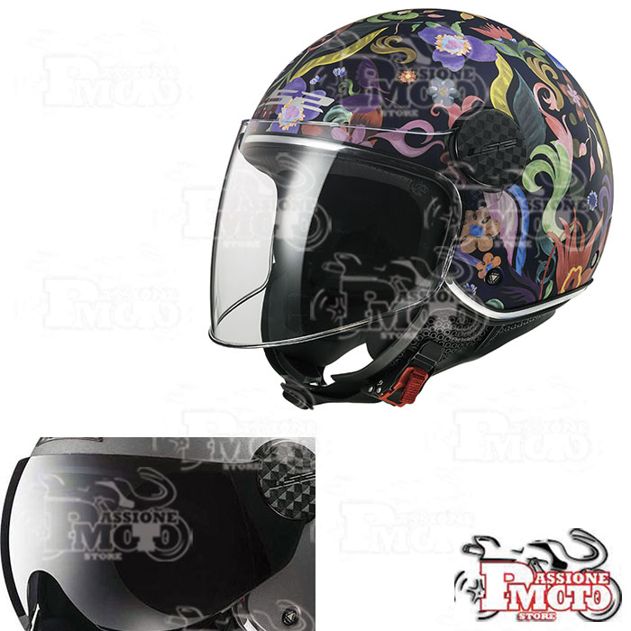 Casco LS2 OF558 Sphere Lux Bloom Blue/Pink
