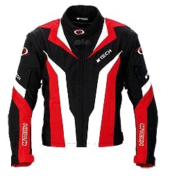 Giacca Tessuto M-Tech J. Viggen Tex Nero/Rosso/Bianco