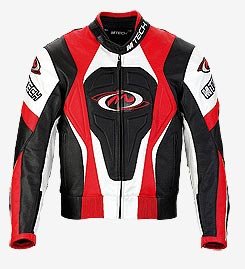 Giacca Pelle M-Tech mod. Skorpion Rosso/Nero/Bianco